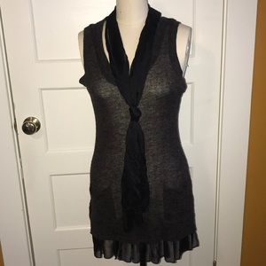 Sweater Top with Scarf by Blue Bird